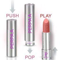 PERPAA Set of 2 Push Button Matte Lipstick 3.5g each - Matte Nude 162 & Rust Brown 301 image 3