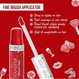 FORFOR Set Of 3 Stay Matte Waterproof Non Transfer Liquid Lipstick - 2.5ml Each image 2