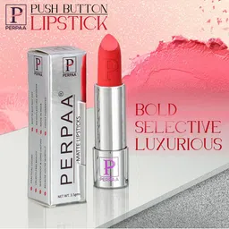 PERPAA Set of 2 Push Button Matte Lipstick 3.5g each- Matte Magenta 158 & Matte Orange 193 image 5