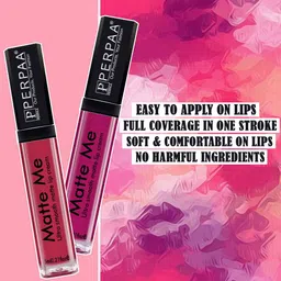 PERPAA Matte Me Set of 4 One Stroke Matte Liquid Lipsticks 5ml Each image 3