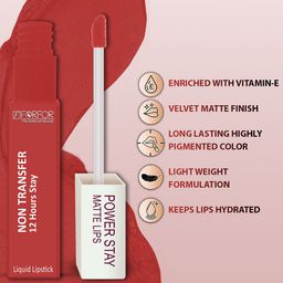 FORFOR Set of 3 Powerstay Non Transfer Liquid Matte Lipstick - 5 ml Each image 5