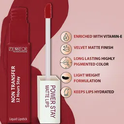 FORFOR Set of 3 Powerstay Non Transfer Liquid Matte Lipstick - 5 ml Each image 5