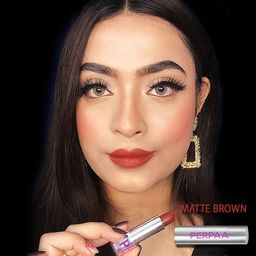 PERPAA Set of 3 Creamy Bullet Push Pop & Play Matte Waterproof Lipstick - 3.5g each image 2