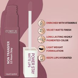 FORFOR Set of 4 Powerstay Non Transfer Liquid Matte Lipstick - 5 ml Each image 3