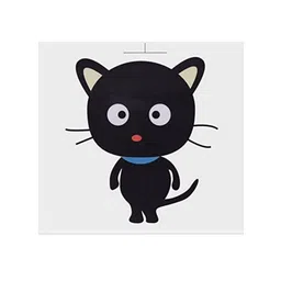 Jaamso Royals Black Cartoon Cat Pattern PVC Removable Wall Sticker-35