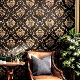 HOMEMATES Black & Cream Printed Self-Adhesive Wall Sticker-image-35