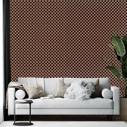 Wallpics Brown & Beige Abstract Printed Self-Adhesive Wall Sticker-20
