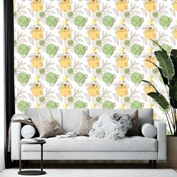Wallpics Green & White Printed Self-Adhesive Wall Sticker-image-63