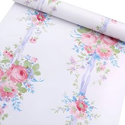 Asian royal White Floral Printed Self Adhesive Heat Resistant Waterproof Wall Sticker-image-82