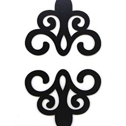 VAH Kya Bat Hai !! Black 4 Pcs Shatterproof Free Hand Designed Acrylic Mirror Wall Sticker-picture-16