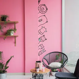 RANGOLI Black Peek-a-Boo Animal PVC Wall Sticker-image-80