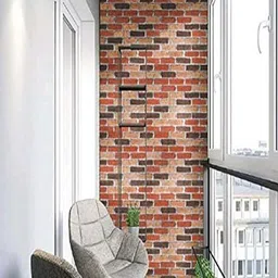 Univocean Red & Beige Printed Waterproof Wall Sticker-image-32