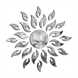 Wall1ders Grey Acrylic 3D Sun Wall Stickers-18