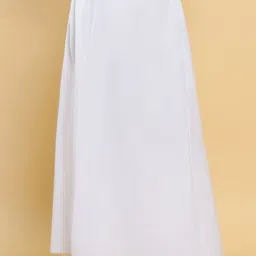 Soch Women White Solid Cotton Saree Shapewear-image-32