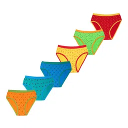 CAREPLUS Pack of 6 Girls  Assorted Printed Basic Briefs 2100,Mc,3-6,Mn-6pc_kg,brif-39