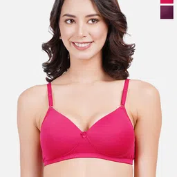 FIMS Pack Of 2 Full Coverage Lightly Padded Everyday Bras With All Day Comfort-46