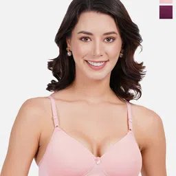 FIMS Pack of 2 Full Coverage Lightly Padded Everyday Bra With All Day Comfort-33