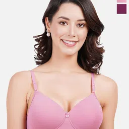 FIMS Pack of 2 Full Coverage Lightly Padded Everyday Bra With All Day Comfort-49
