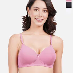 FIMS Pack Of 3 Full Coverage Lightly Padded Everyday Bra - All Day Comfort-image-86
