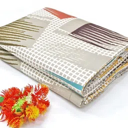 Aurave Beige & White Geometric Microfiber Mild Winter 150 GSM Double Bed Dohar-image-56