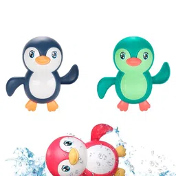 ADKD Kids Pack Of 3 Swimming Penguin Wind Up Bath Toy-92