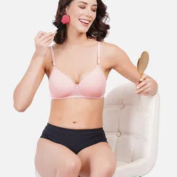 FIMS Pack Of 2 Full Coverage Lightly Padded Everyday Bras With All Day Comfort image 3