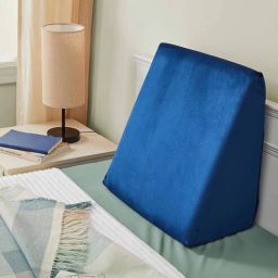 casacraft from pepperfry Orthopedic Foam Bed Wedge (17 X 18 X 10 Inch) In Navy Blue Colour-picture-21