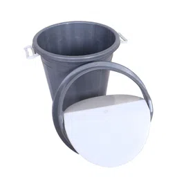 Kuber Industries Grey & White Dustbin With Swing Top Lid - 30 L image 4