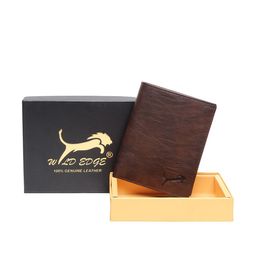 WILD EDGE Men Brown Leather Two Fold Wallet-18