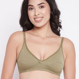 Clovia Green Bra - Non Padded Wirefree Full Coverage-image-29
