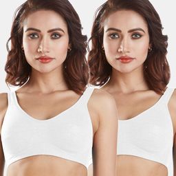 Sonari Set Of 2 White Everyday Solid Bra-21
