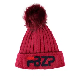iSWEVEN Unisex Red Woolen Beanie-picture-22