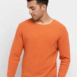 Status Quo Men Rust & White Pullover-picture-15