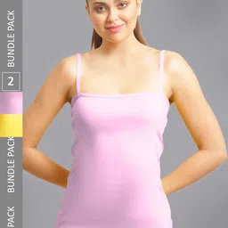 FBAR Pack of 2 Pure Cotton Bio-Wash Camisoles-image-58