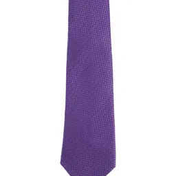 Alvaro Castagnino Men Purple Woven Design Skinny Tie-picture-22