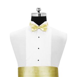 PELUCHE Men Gold-Toned Cummerband and Bow Tie Set-image-92
