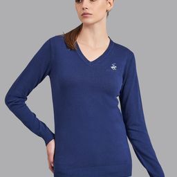 Beverly Hills Polo Club Women Navy Blue Pullover-image-75