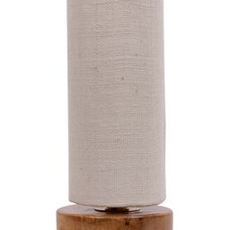 Devansh White Solid Traditional Column Table Lamp with Shade image 4