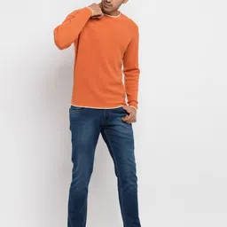 Status Quo Men Rust & White Pullover image 2