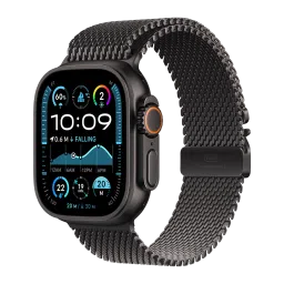 Apple Watch Ultra 2 GPS+Cellular with Titanium Milanese Loop - L (49mm Retina LTPO2 OLED Display, Black Titanium Case)-picture-2