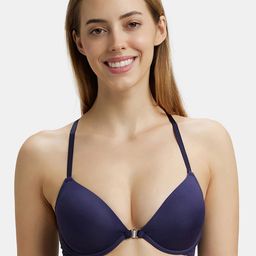 Jockey Under Wired Padded Soft Touch Full Coverage Lace Back Styling Tshirt Bra-1815-12