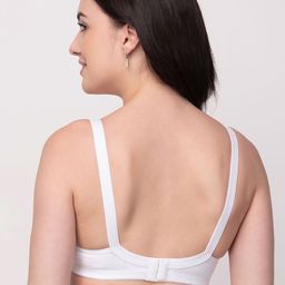 Floret Set Of 2 Magenta & White Non Padded & Non Wired Solid Bra image 5