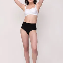 Floret Set Of 2 Magenta & White Non Padded & Non Wired Solid Bra image 3