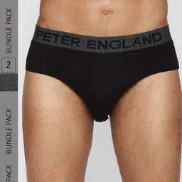 Peter England Men Pack Of 2 Pure Cotton Basic Briefs PEBFWRGBV96751-picture-36