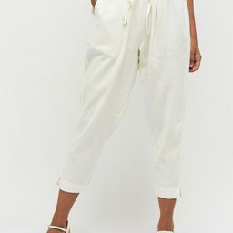 max Woman Off White Trousers-image-19