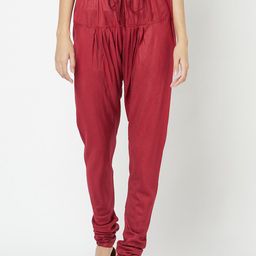 Fabindia Women Red Solid Churidar-picture-10