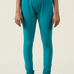 Fabindia Blue Churidar Length Cotton Leggings-image-43