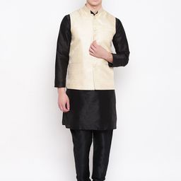 MAG Regular Kurta With Churidar & Nehru Jacket image 1