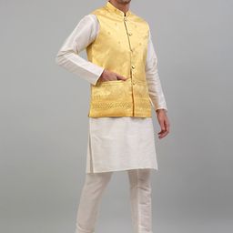Jompers Regular Kurta with Churidar & Nehru Jacket-image-8