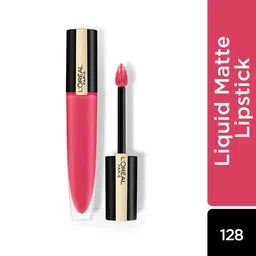 LOreal Paris Rouge Signature Matte Liquid Lipstick 7 ml - I Decide 128 image 2